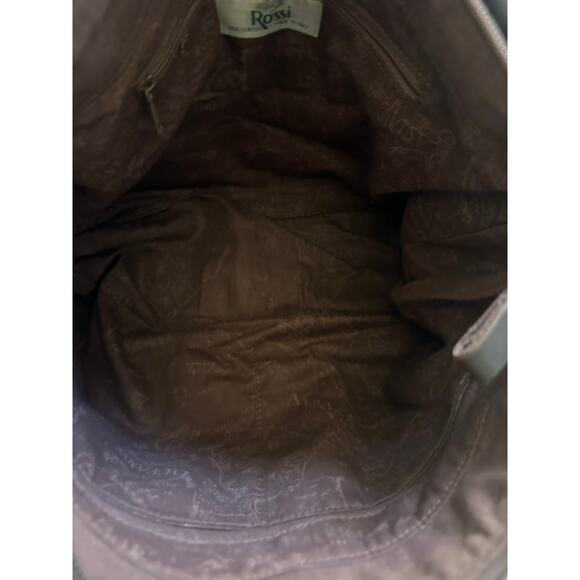 Bruno Rossi Brown Leather Shoulder Bag - Picture 12 of 16